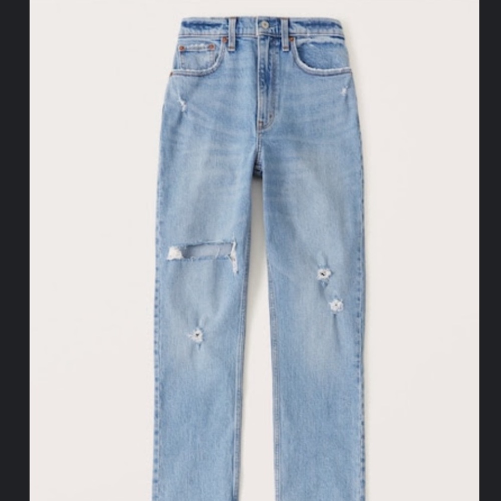 Abercrombie - 90s Straight ultra high rise jeans